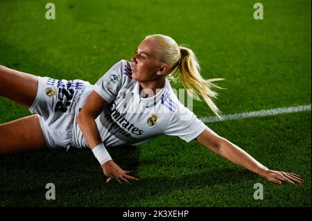 Madrid, Madrid, Spain. 28th Sep, 2022. Sofie Svava (23) in action during the football match between.Real Madrid and Rosenborg celebrated in Madrid, Spain at Alfredo Di Stefano stadium on Wednesday 28 September 2022 valid for the Uefa WomenÃs Champions League (Credit Image: © Alberto Gardin/ZUMA Press Wire) Credit: ZUMA Press, Inc./Alamy Live News Stock Photo