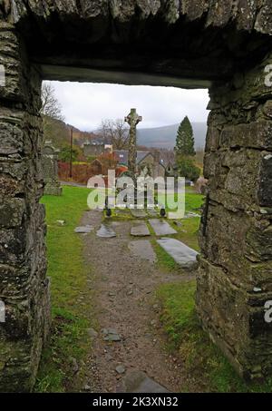 Grave and last resting place of Rob Roy, Robert Roy MacGregor, Balquhidder, Perthshire, Scotland, UK, FK19 8PB , FK19 Stock Photo