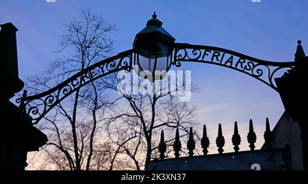 Greyfriars cast iron Kirk gates , Edinburgh Old Town, Capital City, Scotland UK, EH1 2QQ - Grey Friars Stock Photo