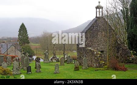 Grave and last resting place of Rob Roy, Robert Roy MacGregor, Balquhidder, Perthshire, Scotland, UK, FK19 8PB , FK19 Stock Photo