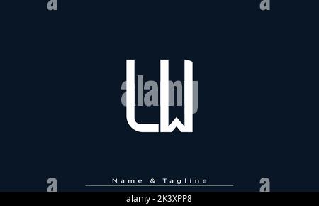 Alphabet letters Initials Monogram logo LW , WL Stock Vector