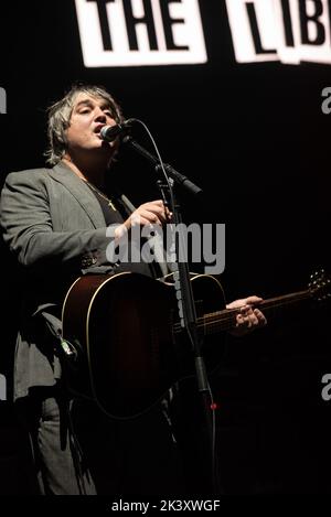 London, United Kingdom. 28th Sep 2022. The Libertines' Pete Doherty performing at the AIM Awards. Cristina Massei/Alamy Live News Stock Photo