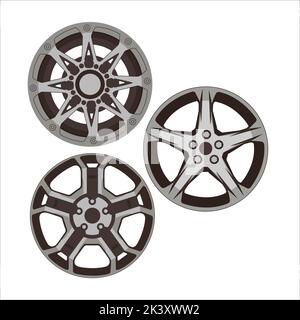 Car alloy wheels, vector illustration Stock Vector Image & Art - Alamy