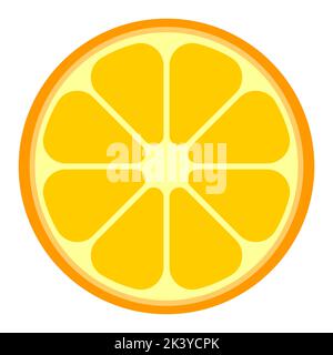 Vector illustration of an orange slice Stock Vector