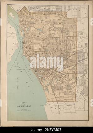 New map of the city of Buffalo, cartographic, Maps, 1884, Matthews ...