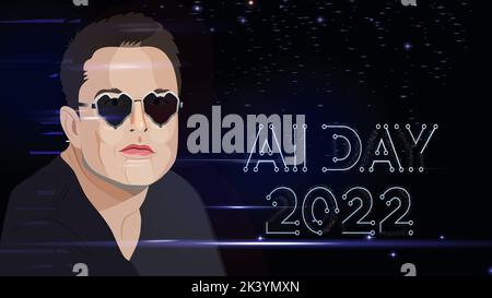September 30 2022 Elon Musk Shows Off Humanoid Robot Prototype At Tesla Ai Day Stock Photo Alamy September 30 2022 Elon Musk Shows Off Humanoid Robot Prototype At Tesla Ai Day Stock Photo Alamy