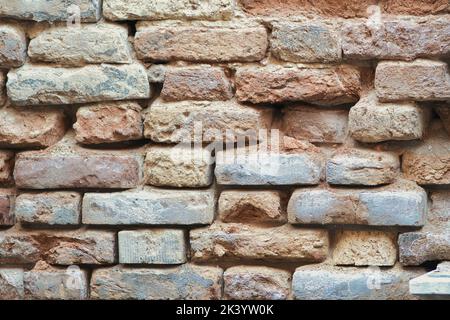 Close-up of ancient brick wall Stock Photo