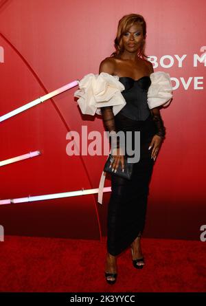 Symone arrives at Universal BROS premiere held at The Regal LA Live in ...