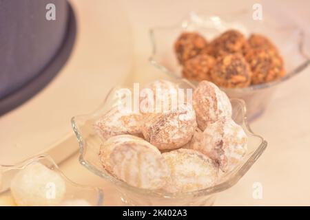 Cake in the shape and taste of walnut Stock Photo