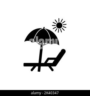 Stove and chaise longue icon. Element of simple icon for websites, web design, mobile app, info graphics. Thin line icon for website design and develo Stock Vector