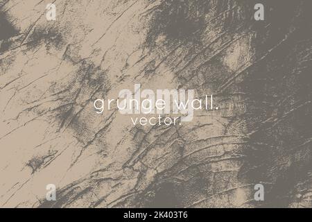 Grunge background aesthetic nature brown gray texture wall abstract. Stock Vector