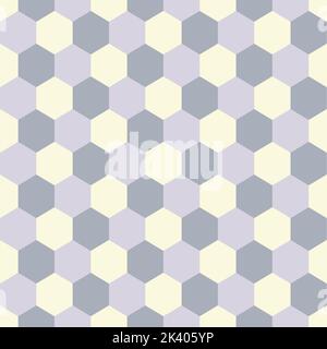 Seamless pattern with white and gray hexagons  Stock Vector