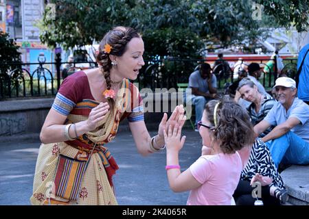 Hare Krishna devotee Stock Photo - Alamy