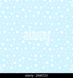 Seamless pattern with Chemical elements on blue background. Stock Vector