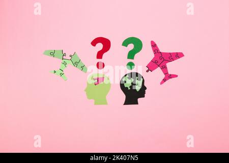 businessmen are missing a piece of the puzzle in order for their business to soar, it is necessary to exchange experience and knowledge, they can make Stock Photo