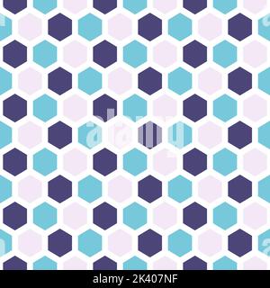 Abstract geometric seamless pattern with hexagons  Stock Vector