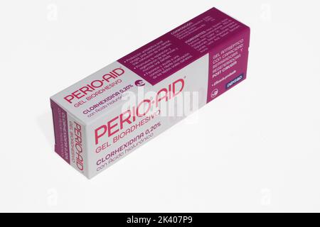 PERIO AID GEL BIOADHESIVO CLORHEXIDINA 0.20 30ML. Stock Photo