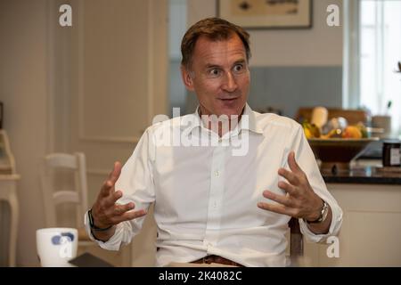 Jeremy Hunt, former Conservative Party Cabinet Minister at his home in Pimlico, London, England, UK Stock Photo