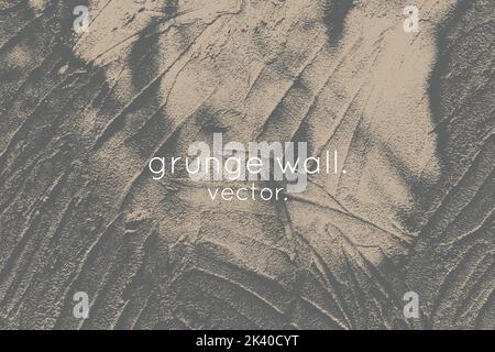 Grungy surface wall block and natural shadow abstract texture background. Stock Vector