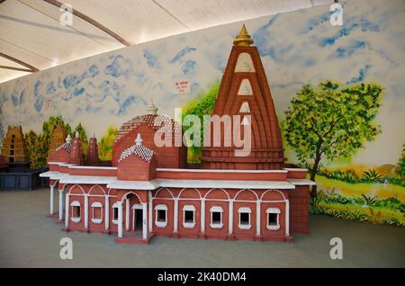 Replica of Nageshwar Jyotirlinga in Dwarka, Gujarat Temple, One of the 12 Jyotirlingas in Someshwar Wadi Temple, Baner, Pune, Maharashtra, India Stock Photo