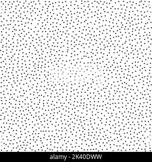 Seamless stippled texture. Dots grain repeated background. Dotted noise repeating pattern. Particles, splashes, drops wallpaper. Vector Stock Vector