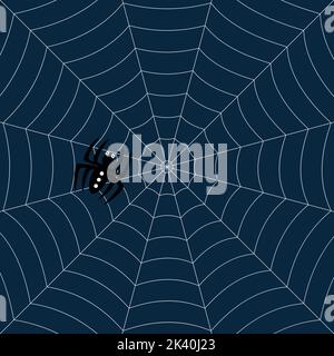 Halloween spider web vector illustration Stock Vector