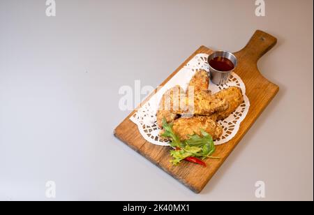 Images of foodie on the gray color background Stock Photo