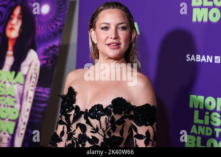 Hollywood, United States. 28th Sep, 2022. HOLLYWOOD, LOS ANGELES, CALIFORNIA, USA - SEPTEMBER 28: American actress Kate Hudson arrives at the Los Angeles Special Screening Of Saban Films' 'Mona Lisa And The Blood Moon' held at the Hollywood American Legion Post 43 at Hollywood Legion Theater on September 28, 2022 in Hollywood, Los Angeles, California, United States. (Photo by Xavier Collin/Image Press Agency) Credit: Image Press Agency/Alamy Live News Stock Photo