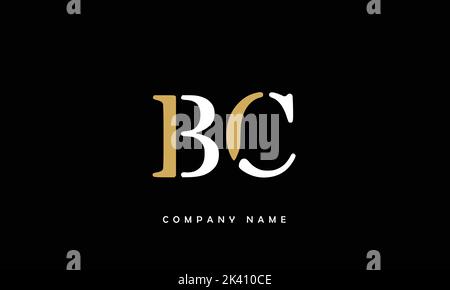 BC, CB Abstract Letters Logo Monogram Stock Vector