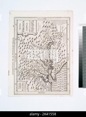 Nova Virginiae tabvla Cartographic. Maps. 1630. Lionel Pincus and Princess Firyal Map Division. Virginia , Early works to 1800 Stock Photo