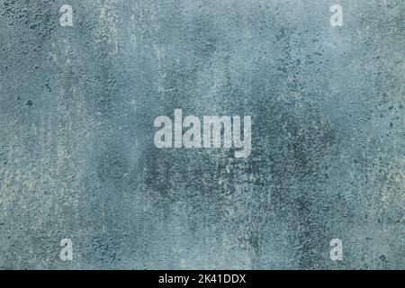 Denim Blue grunge messy wall surface with decorative stucco texture Stock Photo