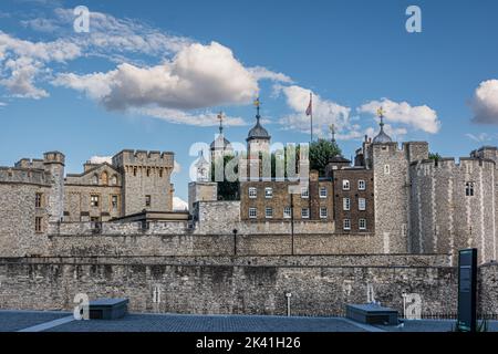 London,England,United Kingdom - August 24, 2022 : View of the Tower of London Stock Photo