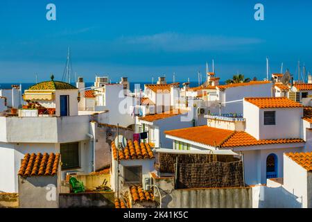 Small resort town Sitges in the suburbs of Barcelona. Catalonia, Spain Stock Photo