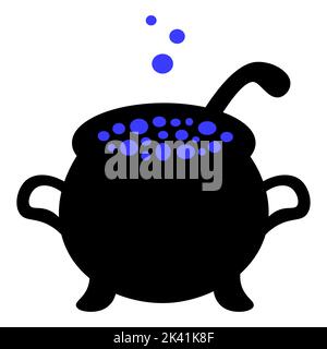 Boiling water in the pot illustration Stock Vector Image & Art - Alamy