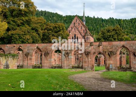 Hirsau abbey (former benedictine abbey): ruins of cloister and Lady chapel ,  near Calw in Northern Black Forest, Baden-Württemberg, Germany Stock Photo