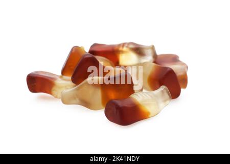 Gummy candies in the shape of cola Stock Photo