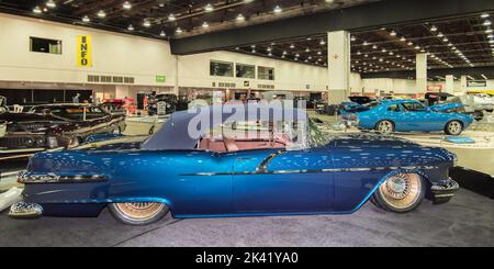 DETROIT, MI/USA - March 1, 2019: A 1956 Pontiac Starchief interpretation, on display at the Detroit Autorama. Stock Photo