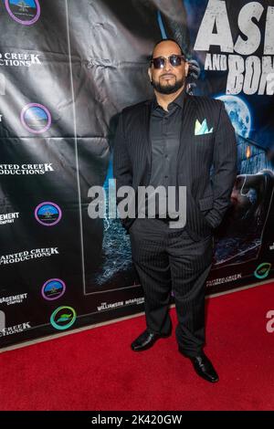 Encino, CA, September 28, 2022, Gabriel Avelar attends Los Angeles Premiere of 'Ash and Bone' at Laemmle Town Center 5, Encino, CA on September 28, 2022 Stock Photo