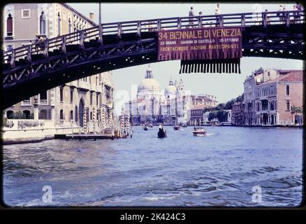 Venice, Ponte Rialto, digitally altered picture, Italy Stock Photo