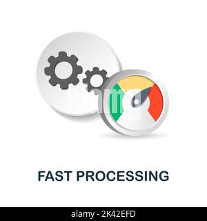 Processing Speed icon. 3d illustration from cognitive skills collection ...