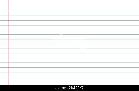 Grid paper. Abstract striped background with color horizontal lines. Geometric pattern for school, wallpaper, textures, notebook. Lined paper blank Stock Vector