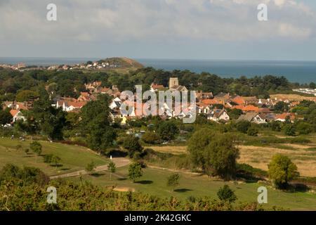 West Runton from Incleborough Hill Stock Photo