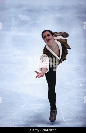Katarina Witt (GER) competing in the Ladies Figure Skating Short