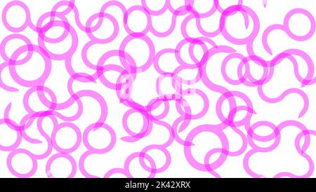 greeting card pinky curvy lines Stock Vector