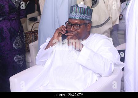 Portrait of Politician Aliko Dangote. Nigeria. Stock Photo