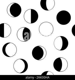 Phases of the Moon Stock Vector Image & Art - Alamy