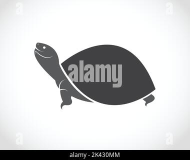 Vector image of a turtle design on white background. Easy editable layered vector illustration. Wild Animals. Stock Vector