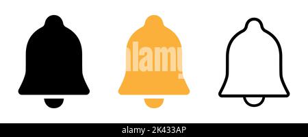 Notification bell icon. Incoming message. Stock Vector