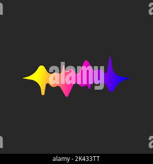 Sound wave equalizer. Vector illustration Stock Vector