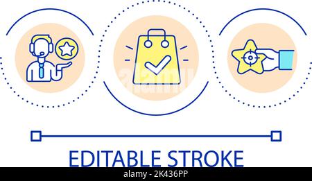 Special proposal in teleshop loop concept icon Stock Vector
